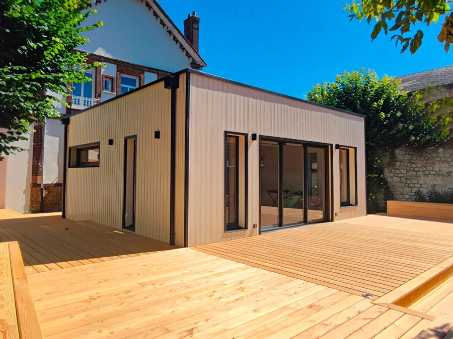 Extension de maison ossature bois